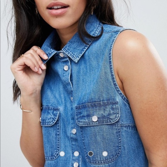 ASOS maternity denim shirt dress - Picture 3 of 5